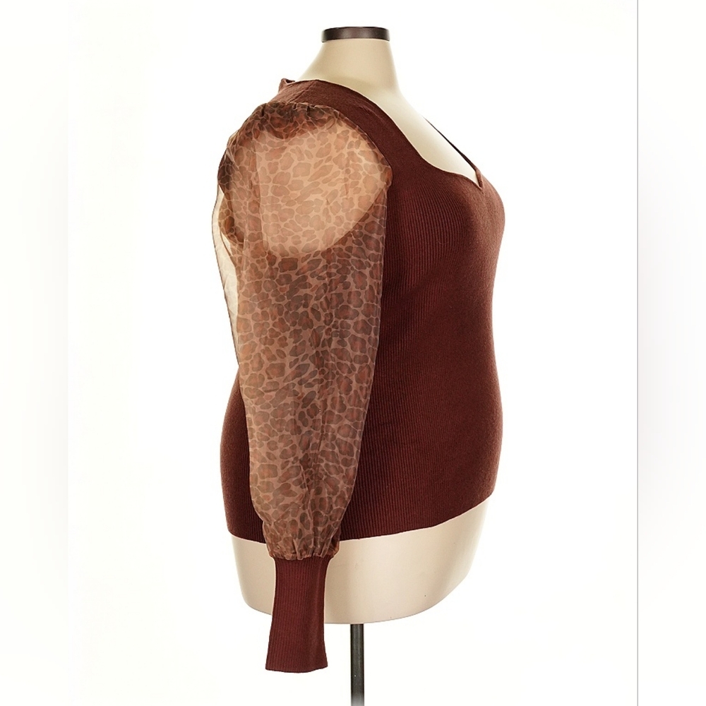 Dolan Left Coast Collection Plus Size Burgundy Sw… - image 4